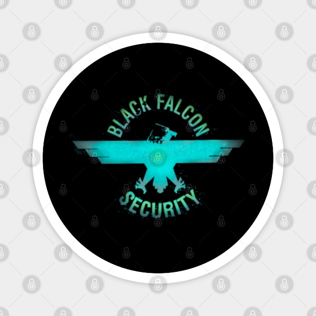 security guard logo Magnet by bert englefield 